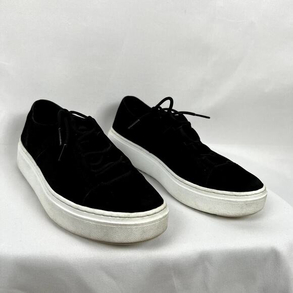 Eileen Fisher Black Suede‎ Sneakers Casual Comfortable Everyday Quiet Luxury 8.5 - Picture 1 of 9